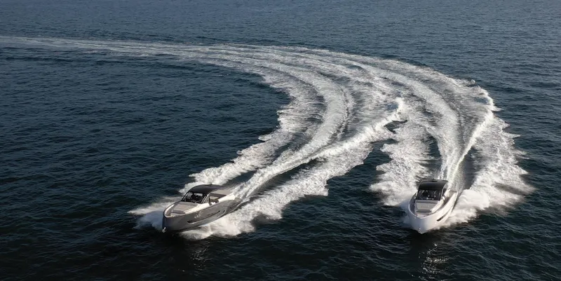 Slide: The Image of Two Nassima Yacht N40 models cruising on the ocean, 2025. - 26