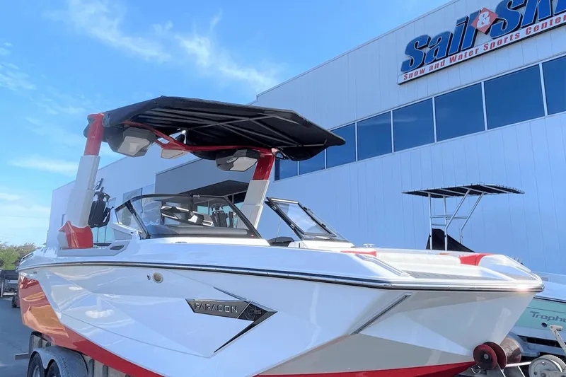 Slide: The Image of 2023 Nautique Super Air Nautique G25 Paragon boat at Sail & Ski Center. - 0
