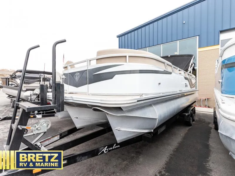 Slide: The Image of 2023 Sport 85 - 25 FT model 25 pontoon boat at Bretz RV & Marine dealership. - 3