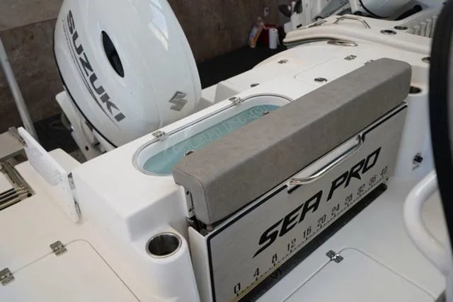 Slide: The Image of 2024 Sea Pro 222 CC boat with Suzuki outboard motor. - 17