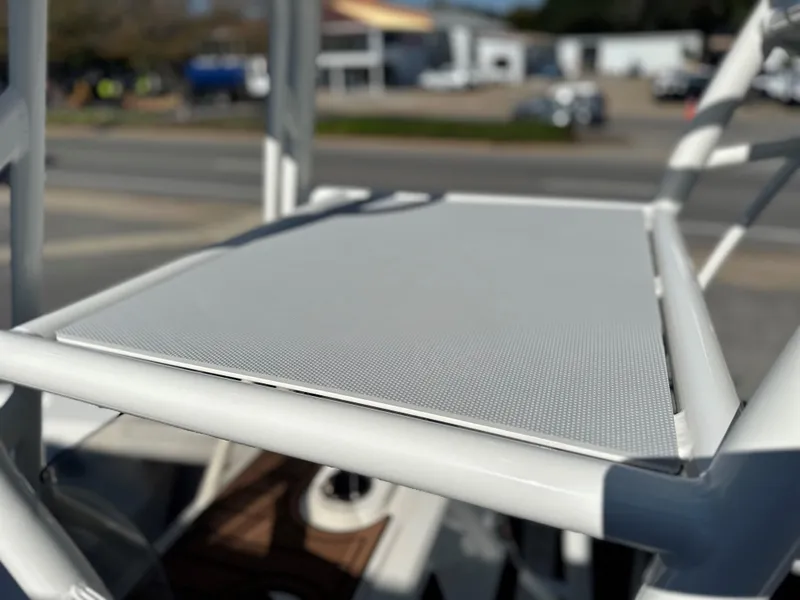 Slide: The Image of Close-up of 2025 Pathfinder 2400 Open boat's deck detail in outdoor setting. - 27