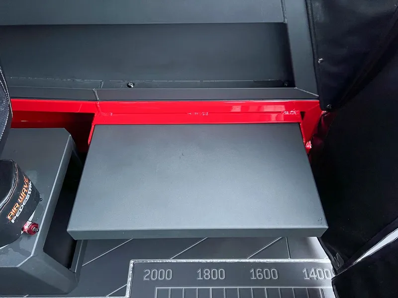 Slide: The Image of Interior of 2024 Stabicraft 2250 Alpha Ultra Centrecab with Airwave seat and storage compartment. - 17