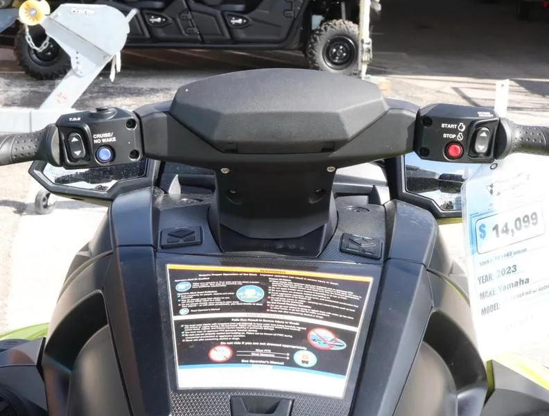 Slide: The Image of 2023 Yamaha WaveRunner VX Cruiser HO dashboard and controls. - 5