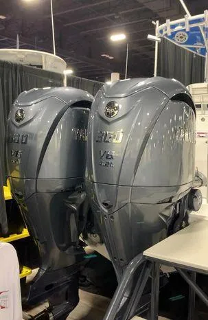 Slide: The Image of 2024 Contender 32 ST with twin Yamaha V6 outboard engines. - 3