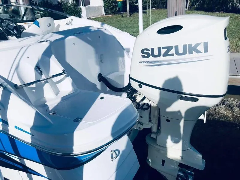 Slide: The Image of 2019 Godfrey Hurricane SD2200 boat with Suzuki outboard motor. - 11