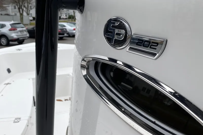 Slide: The Image of 2024 Sea Pro 202 boat emblem and design detail. - 15