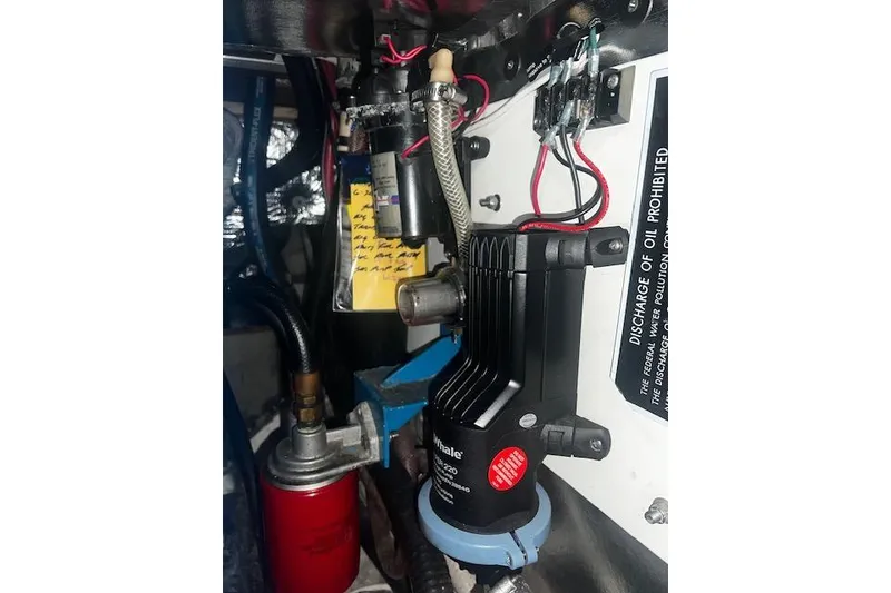 Slide: The Image of 1970 Cheoy Lee Offshore 40 sailboat on dry dock for maintenance. - 21