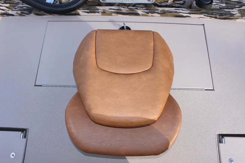 Slide: The Image of Brown leather seat on 2024 Avid 20 Rogue boat. - 19