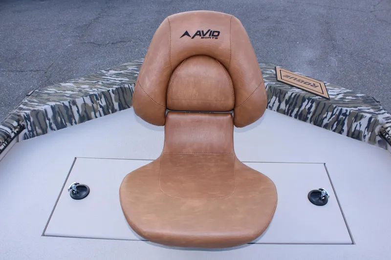 Slide: The Image of Avid 20 Rogue 2024 boat seat with camouflage trim. - 36