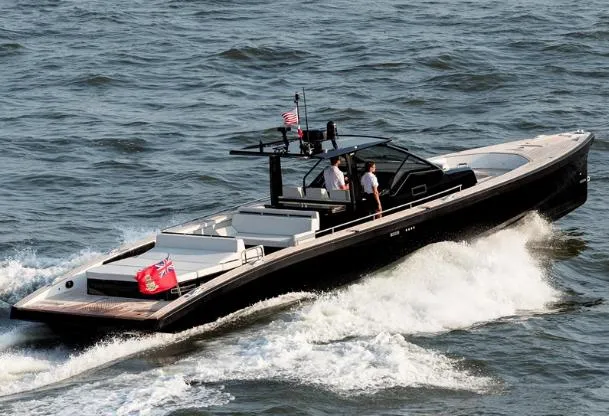 Slide: The Image of 2024 Windy SR52 luxury yacht cruising on open water. - 3