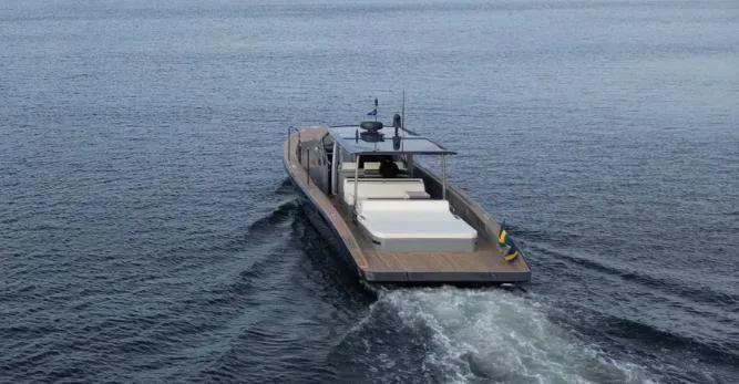 Slide: The Image of 2024 Windy SR52 luxury yacht cruising on open water. - 5