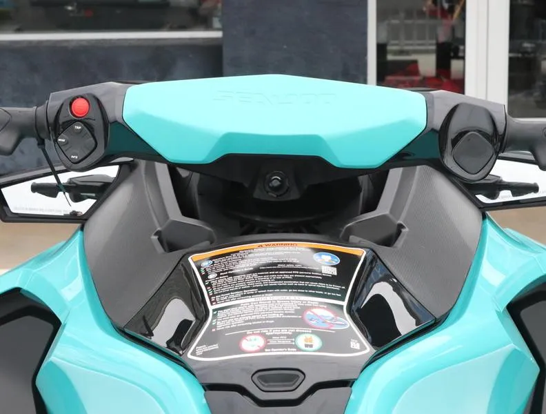Slide: The Image of 2023 Sea-Doo GTX 130 PRO handlebars and dashboard close-up. - 5