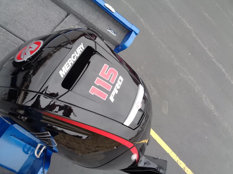 Slide: The Image of Mercury 115 Pro outboard motor on 2024 Lund 1775 Adventure SS boat. - 10