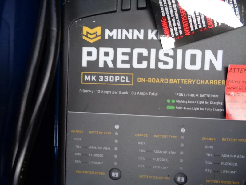 Slide: The Image of Minn Kota Precision MK 330PCL on-board battery charger for 2024 Lund 1775 Adventure SS. - 30