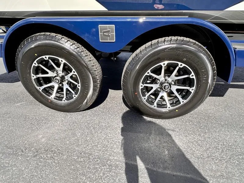 Slide: The Image of 2024 Axis A20 trailer with dual wheels and stylish alloy rims. - 3