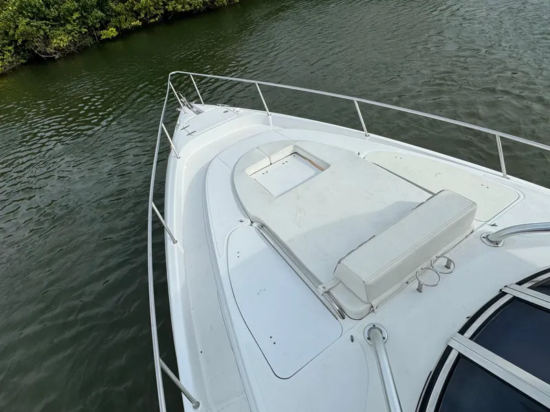 Slide: The Image of 2008 Donzi 38 ZSF boat deck on calm water. - 18