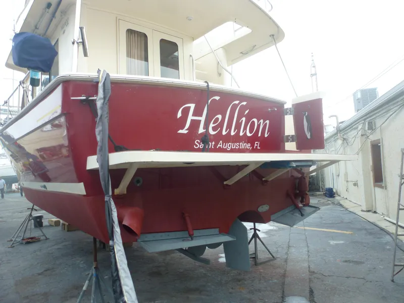 Slide: The Image of 2005 Mainship 34 Trawler Hellion docked in St. Augustine, FL. - 32