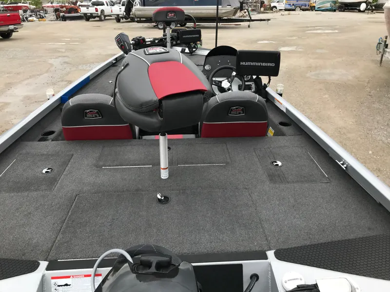 Slide: The Image of 2018 Ranger RT178 fishing boat interior with seating and equipment. - 41