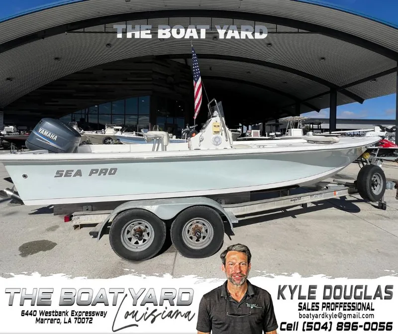 Slide: The Image of 2005 Sea Pro SV2100 CC boat on trailer at The Boat Yard, Marrero, LA. - 13