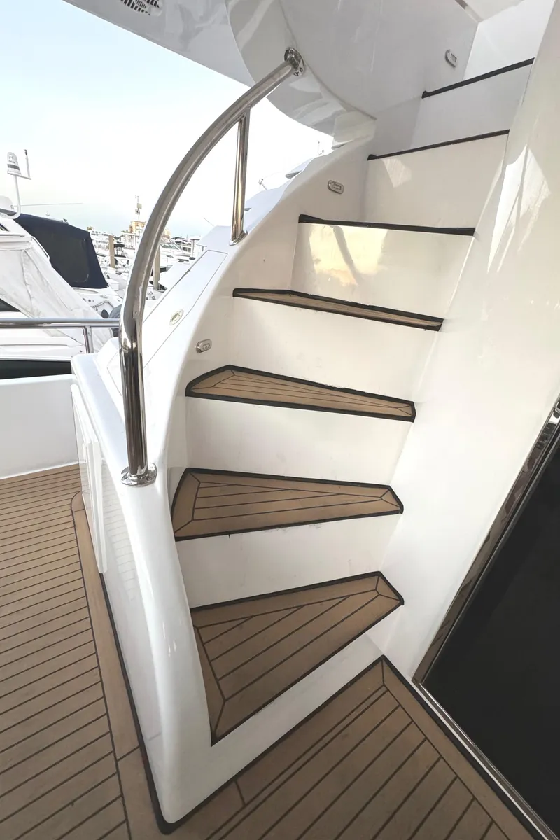 Slide: The Image of Aft Deck Stairs to Flybridge - 44