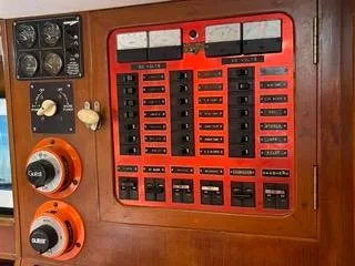 Slide: The Image of Electrical control panel on a 1984 Tayana 55 sailboat. - 22