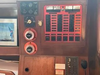 Slide: The Image of Electrical control panel on a 1984 Tayana 55 sailboat. - 23
