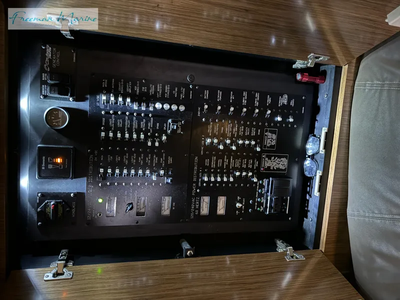 Slide: The Image of Electrical control panel of a 2014 Cruisers Yachts 540 Sports Coupe. - 23