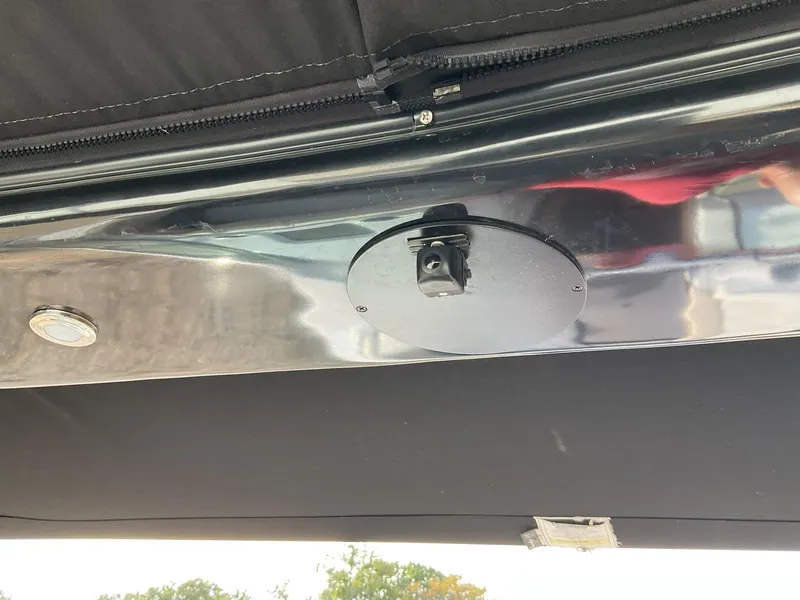 Slide: The Image of 2013 Regal 27 FasDeck RX boat with a mounted camera. - 15