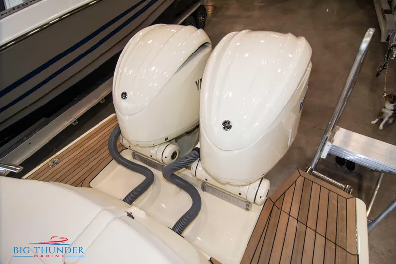 Slide: The Image of 2024 Invictus TT280S boat with twin outboard engines at Big Thunder Marine. - 32