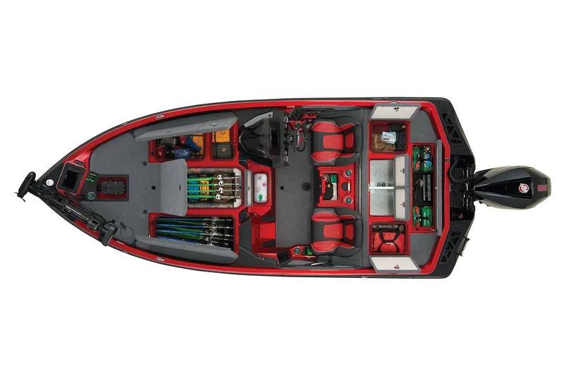 Slide: The Image of 2024 Ranger Z519 boat on trailer, parked outdoors, side view. - 7