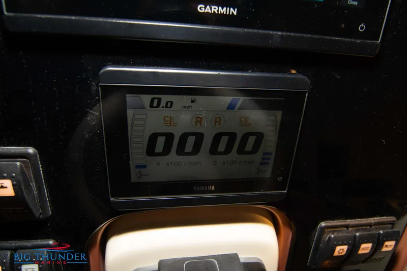 Slide: The Image of 2024 Capoforte FX270 dashboard with Garmin and Yamaha displays - 37