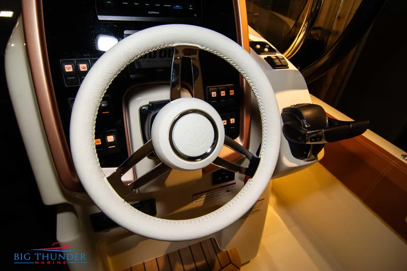 Slide: The Image of Capoforte FX270 2024 boat steering wheel and control panel. - 41