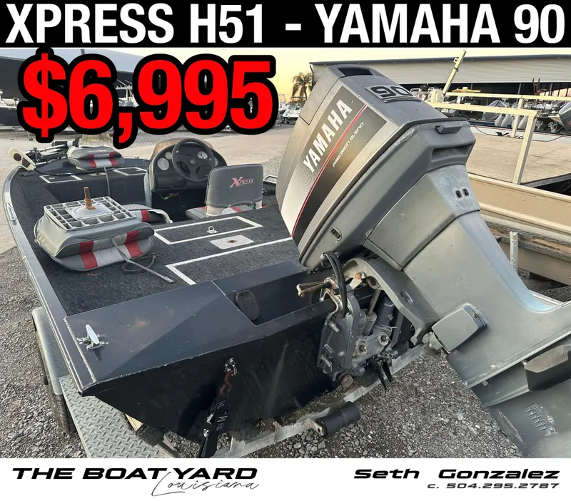 Slide: The Image of 1997 Xpress H51 boat with Yamaha 90 engine for sale at $6,995. - 1
