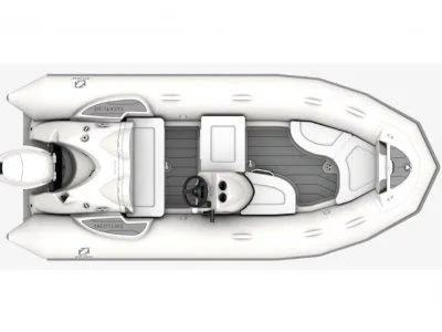The Image of Top view of 2023 Zodiac Yachtline 440 NEO inflatable boat. - 1