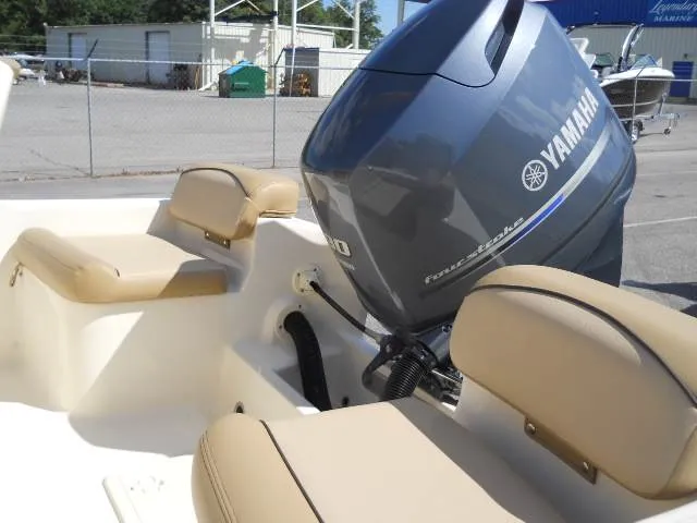 Slide: The Image of 2024 Scout 175 Sportfish boat with Yamaha outboard motor. - 6