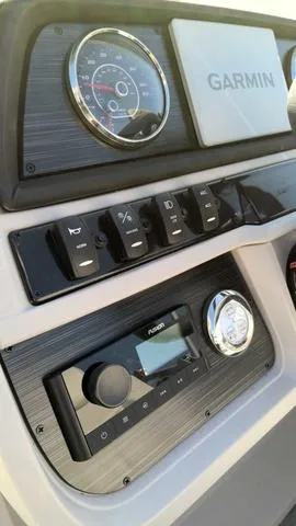 Slide: The Image of Control panel of 2024 Sweetwater SW 2286 SFL boat with Garmin navigation system. - 9