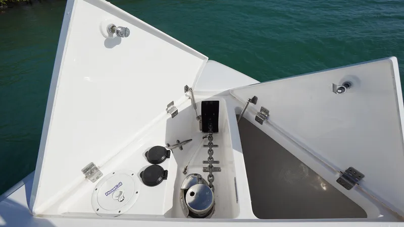 Slide: The Image of 2016 Intrepid 475 Panacea anchor locker with chain and windlass system. - 15