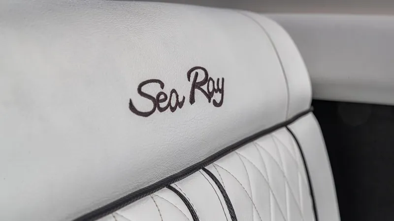 Slide: The Image of Sea Ray SDX 270 2015 boat seat with embroidered logo - 23