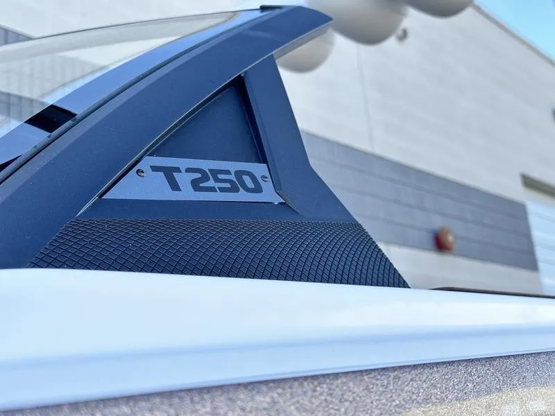 Slide: The Image of Close-up of 2024 Axis T250 boat detail. - 4