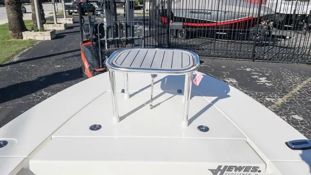 Slide: The Image of 2024 Hewes 16 Redfisher boat deck with elevated platform. - 31