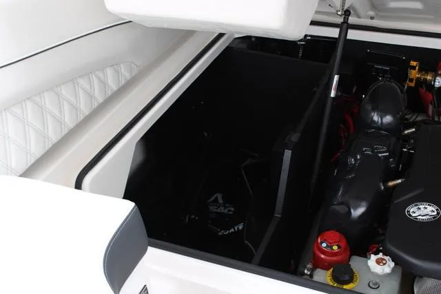 Slide: The Image of 2024 Regal LS6 Surf engine compartment with detailed interior view. - 37