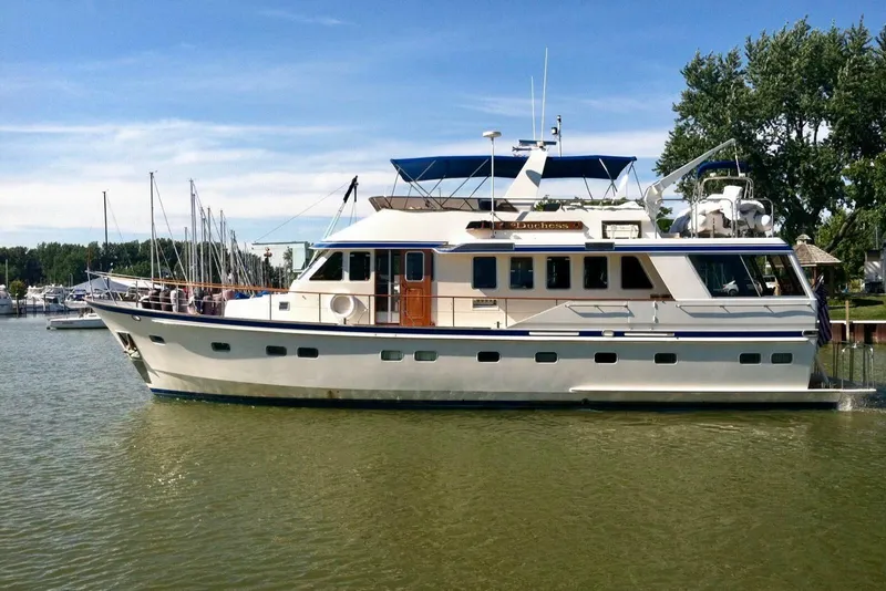 Slide: The Image of Lowland 64 Pilot House Long Range Motor Yacht 1986 - 208