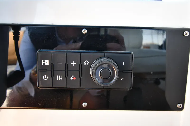 Slide: The Image of Control panel on 1986 Lowland 64 Pilot House Long Range Motor Yacht. - 40