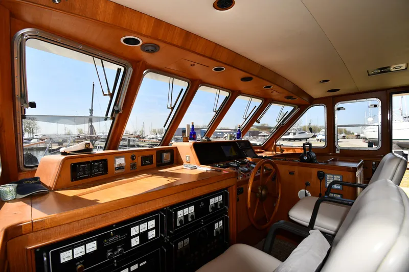 Slide: The Image of Lowland 64 Pilot House Long Range Motor Yacht 1986 - 66