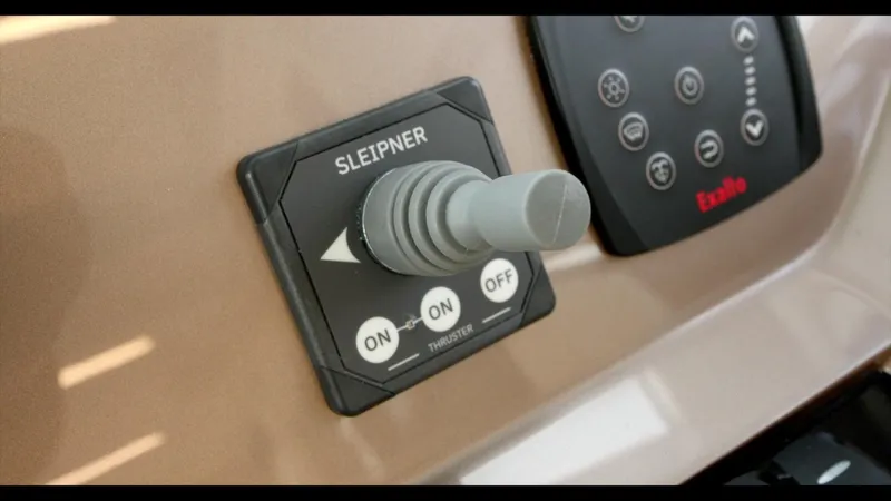 Slide: The Image of Close-up of control panel on 2024 Galeon 470 Sky yacht. - 25
