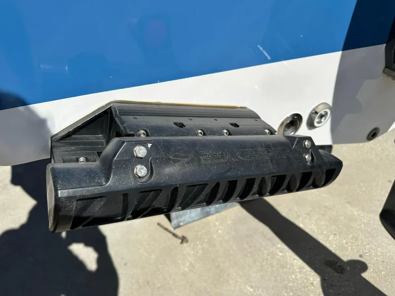 Slide: The Image of Transducer mounted on a 2023 Sportsman Open 212 Center Console boat. - 5