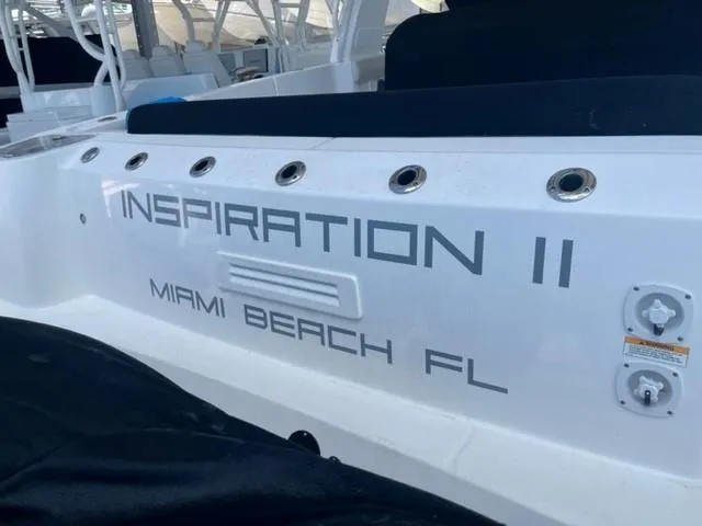 Slide: The Image of Boston Whaler 420 Outrage 2018 boat named "Inspiration II" in Miami Beach, FL. - 12