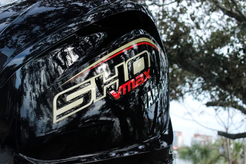 Slide: The Image of 2024 Pathfinder 2300 HPS with Yamaha SHO VMAX outboard motor. - 11