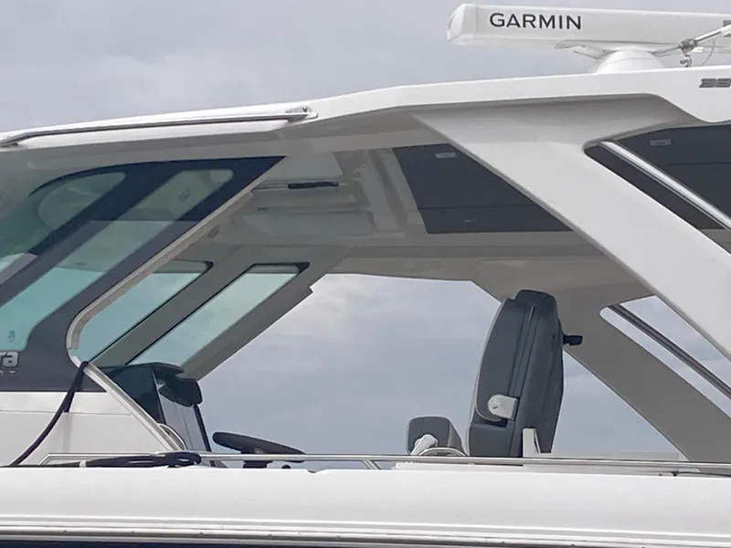 Slide: The Image of 2019 Tiara Sport 38 boat with Garmin navigation system. - 20
