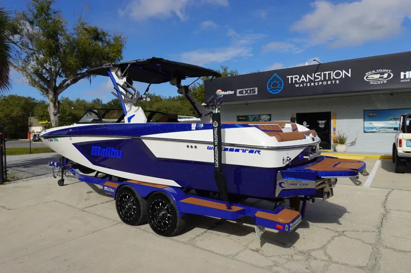 Slide: The Image of 2023 Malibu Wakesetter 24 MXZ boat at Transition Watersports dealership. - 5
